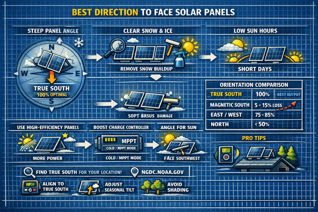 Best Direction to Face Solar Panels