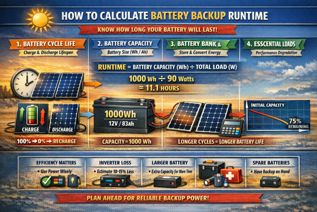 How to Calculate Battery Backup Runtime