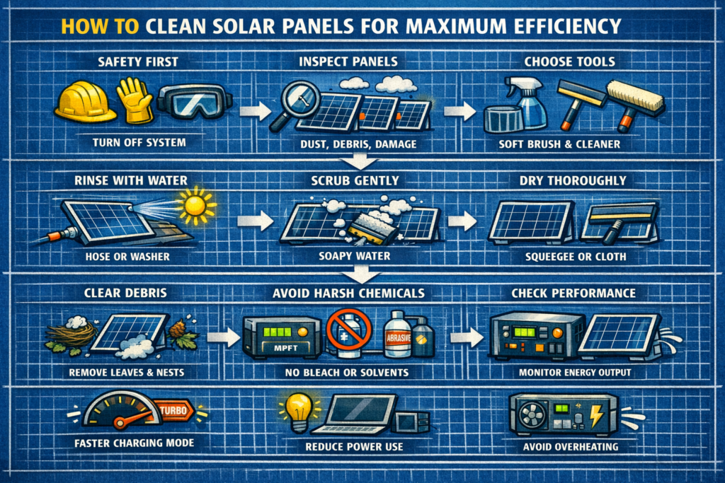How to Clean Solar Panels for Maximum Efficiency