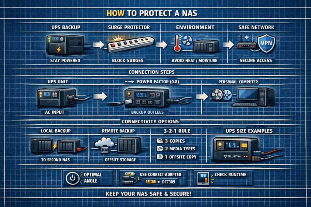 How to Protect a NAS – Power, Network, and Data Safety Guide