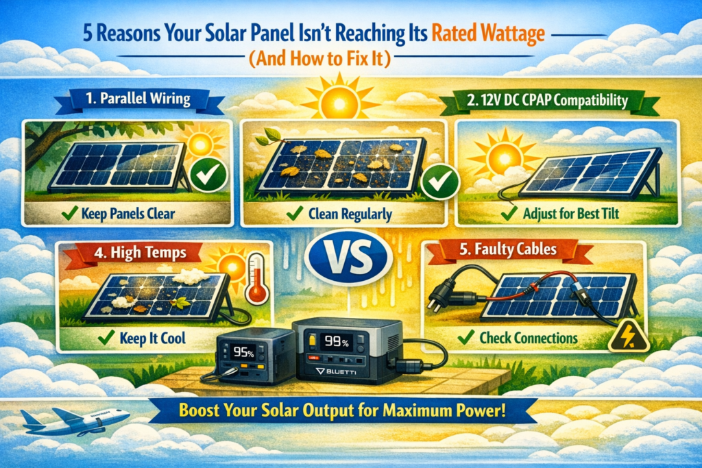 5 Reasons Your Solar Panel Isn't Reaching Its Rated Wattage (And How to Fix It)