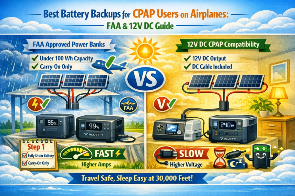 Best Battery Backups for CPAP Users on Airplanes FAA & 12V DC Guide