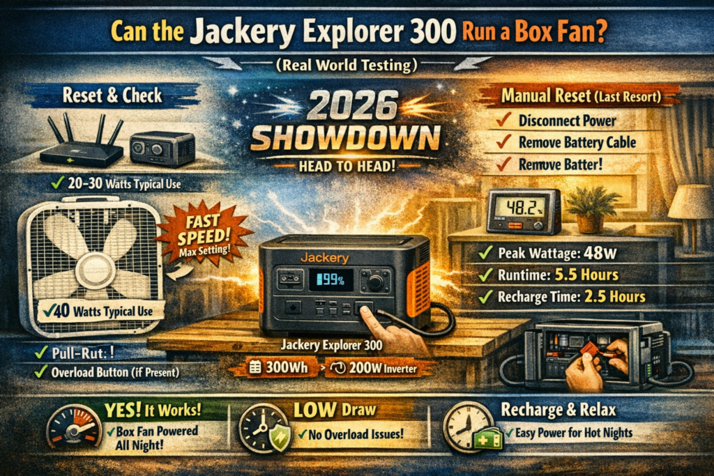 Can the Jackery Explorer 300 Run a Box Fan (Real World Testing)