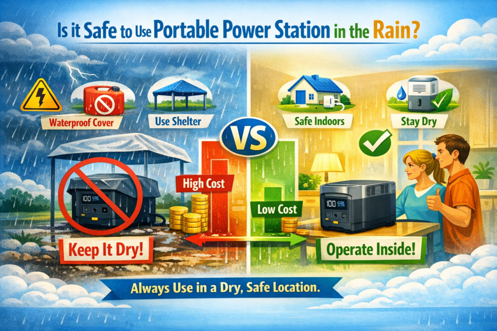 Is it Safe to Use a Portable Power Station in the Rain