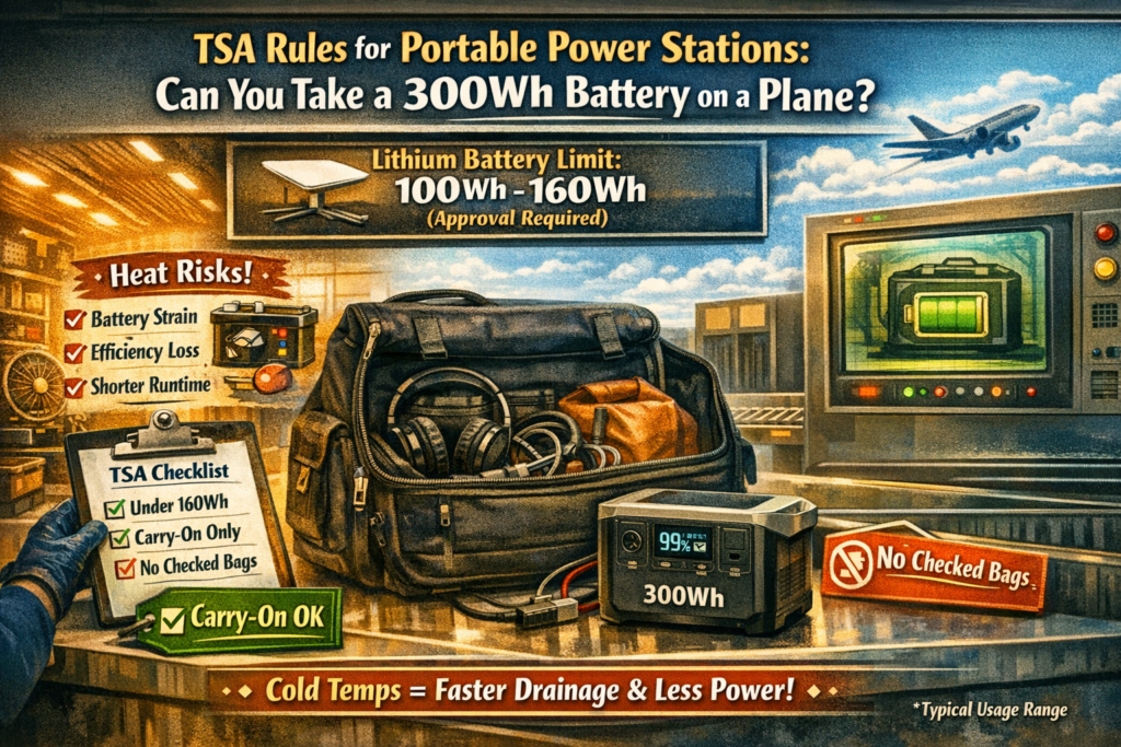 TSA Rules for Portable Power Stations Can You Take a 300Wh Battery on a Plane