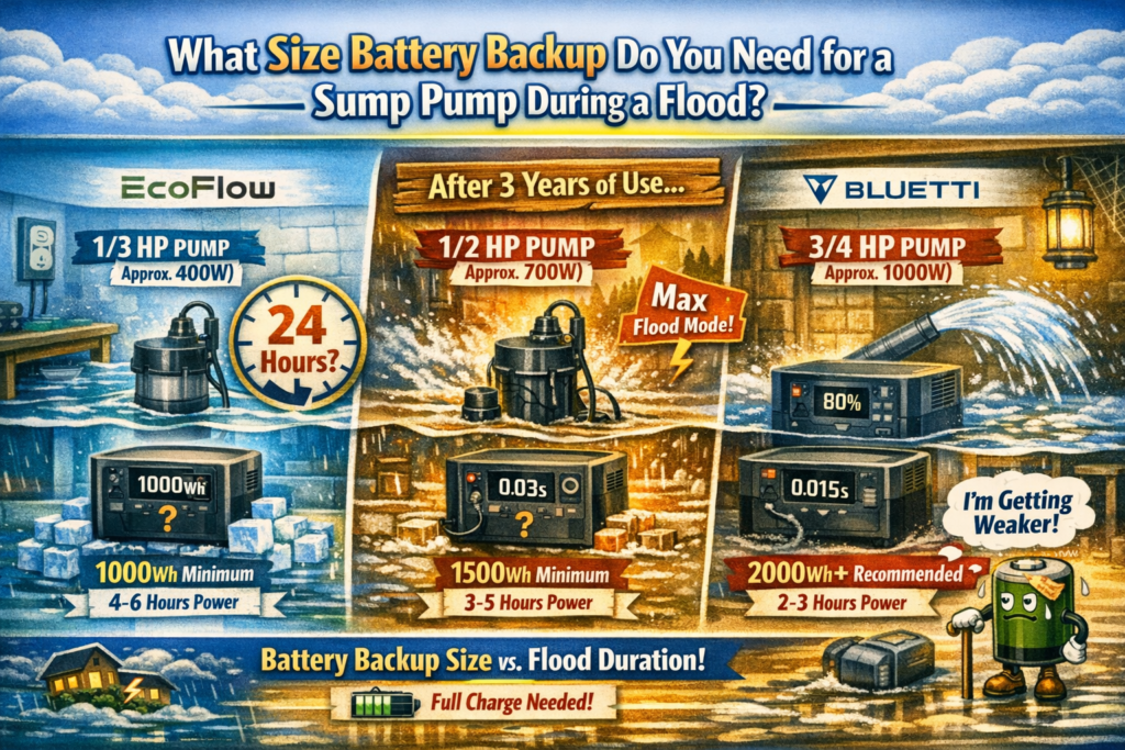 What Size Battery Backup Do You Need for a Sump Pump During a Flood