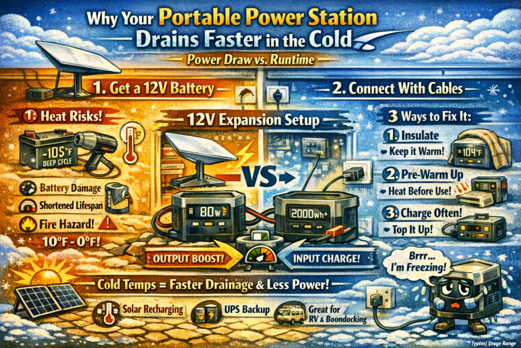 Why Your Portable Power Station Drains Faster in the Cold (And 3 Ways to Fix It)